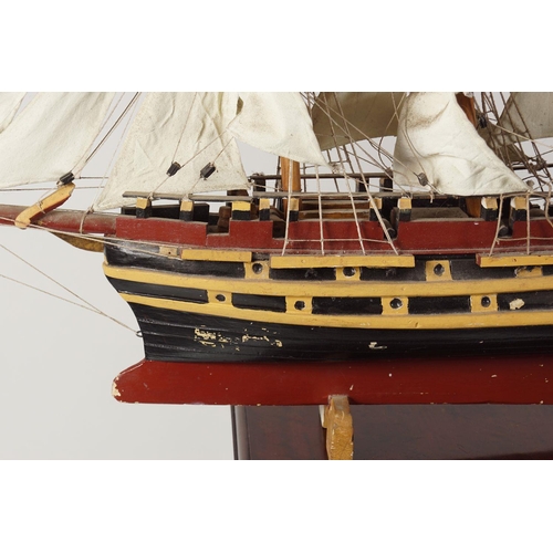 558 - MODEL SAILING SHIP