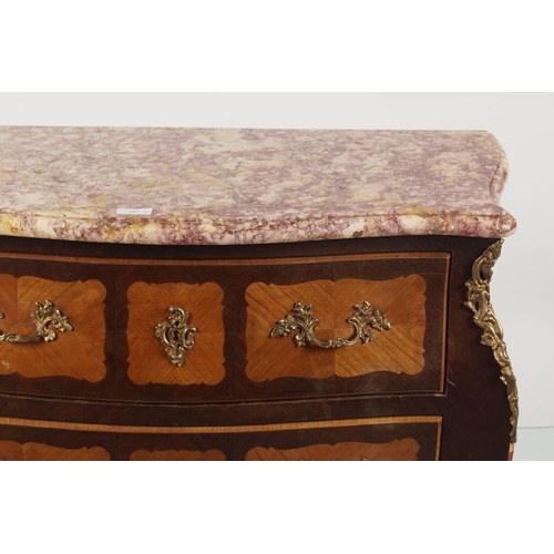 561 - LOUIS XV STYLE ORMOLU MOUNTED COMMODE