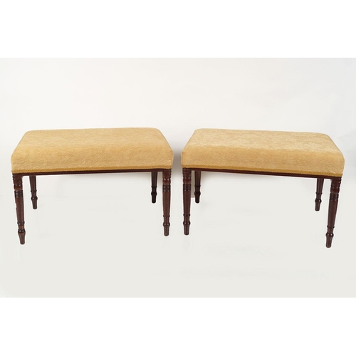 578 - PAIR OF REGENCY MAHOGANY WINDOW SEATS