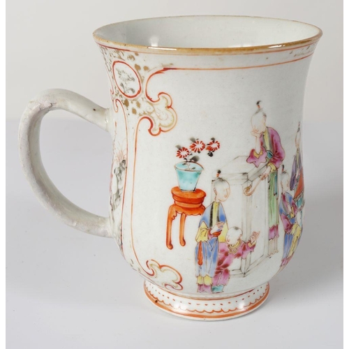 580 - 18TH-CENTURY CHINESE FAMILLE ROSE MUG