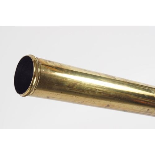 608 - 19TH-CENTURY BRASS LIBRARY TELESCOPE