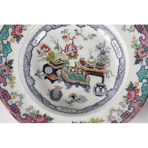 629 - 7 19TH-CENTURY IRONSTONE PLATES