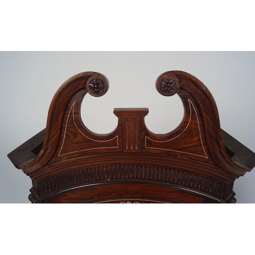 636 - PAIR EDWARDIAN ROSEWOOD HANGING CABINETS