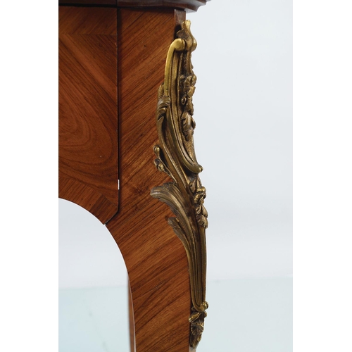 650 - LATE 19TH-CENTURY BRASS MOUNTED KINGWOOD DESK