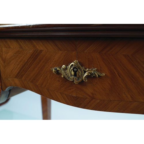 650 - LATE 19TH-CENTURY BRASS MOUNTED KINGWOOD DESK