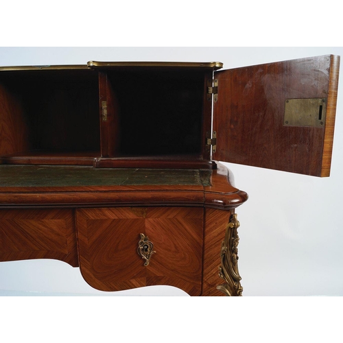 650 - LATE 19TH-CENTURY BRASS MOUNTED KINGWOOD DESK