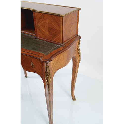 650 - LATE 19TH-CENTURY BRASS MOUNTED KINGWOOD DESK