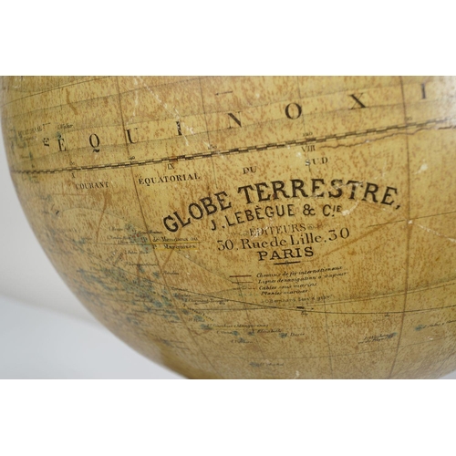 109 - LIBRARY TERRESTRIAL GLOBE