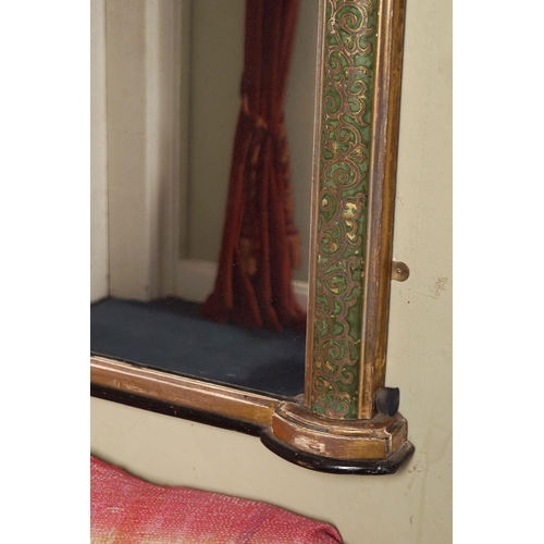 120 - 19TH-CENTURY GILT FRAMED OVERMANTLE