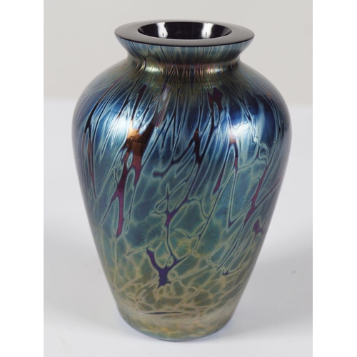 ROYAL BRIERLEY IRIDESCENT GLASS VASE