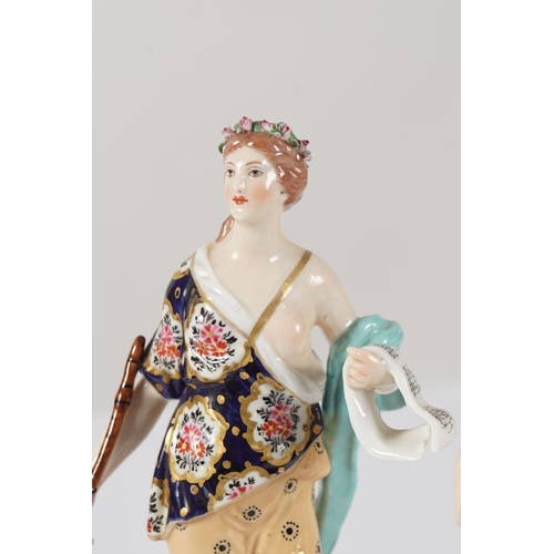 127 - PAIR 18TH-CENTURY CROWN DERBY FIGURES