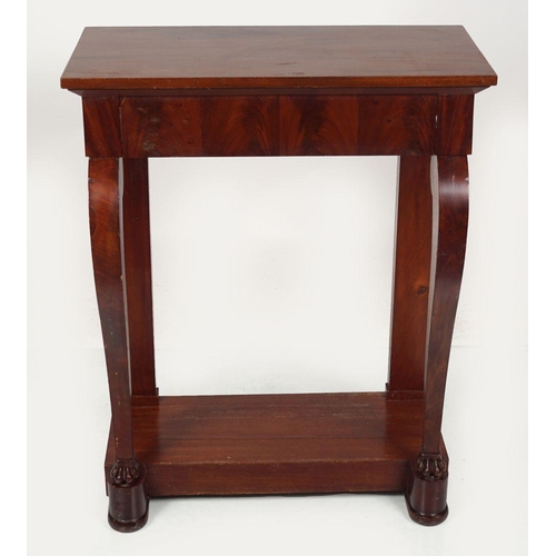 1271 - REGENCY PERIOD MAHOGANY CONSOLE TABLE