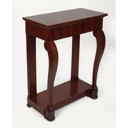 1271 - REGENCY PERIOD MAHOGANY CONSOLE TABLE