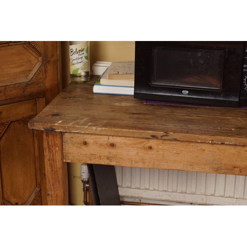 1279 - 19TH-CENTURY PINE KITCHEN TABLE