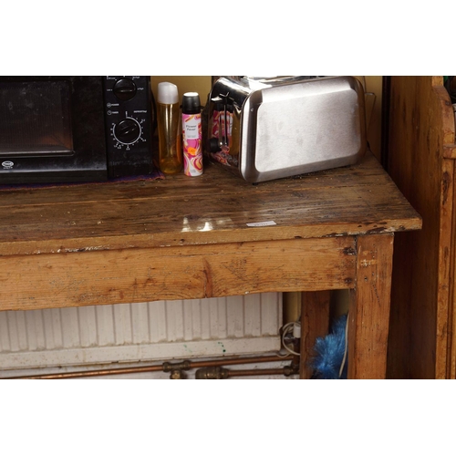 1279 - 19TH-CENTURY PINE KITCHEN TABLE