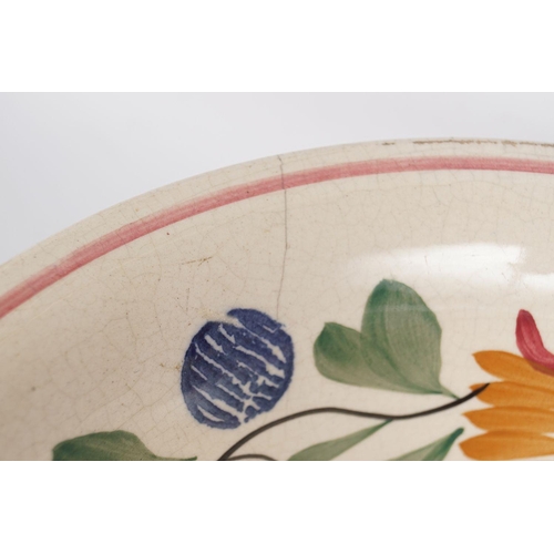 128 - FAIENCE POLYCHROME BOWL