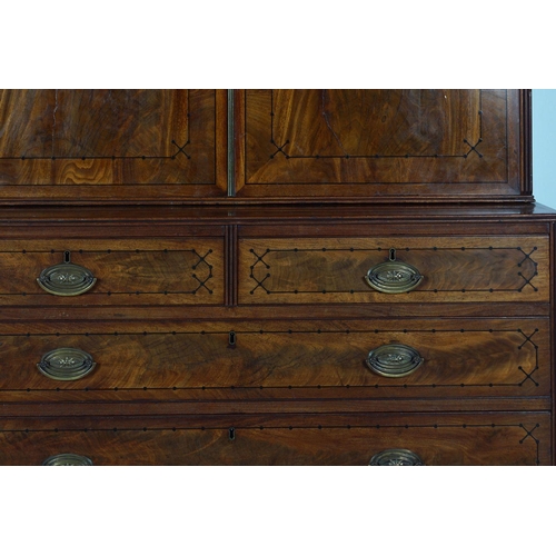 1285 - REGENCY MAHOGANY BLANKET CHEST