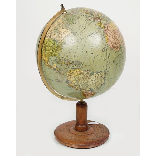 1292 - 20TH-CENTURY TERRESTRIAL LIBRARY GLOBE