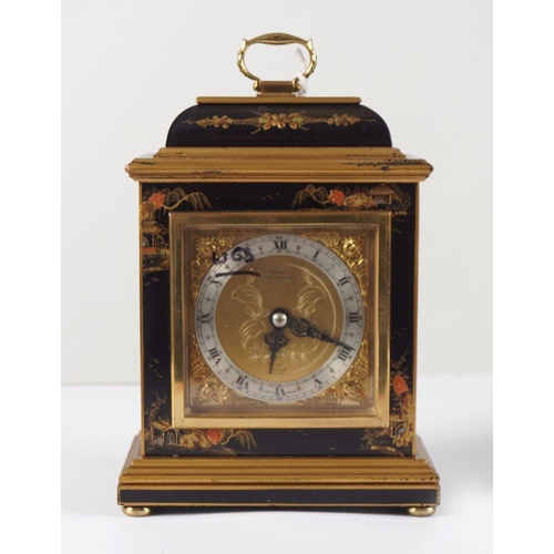 1293 - ELLIOTT LACQUERED BRACKET CLOCK