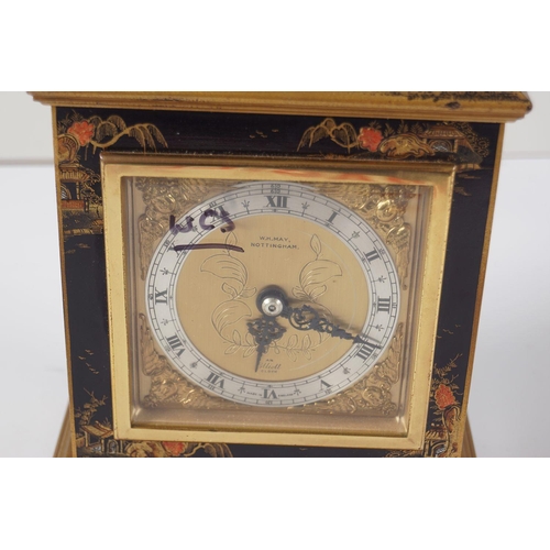 1293 - ELLIOTT LACQUERED BRACKET CLOCK