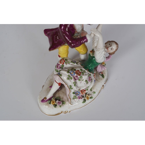 137 - 19TH-CENTURY CHELSEA PORCELAIN GROUP