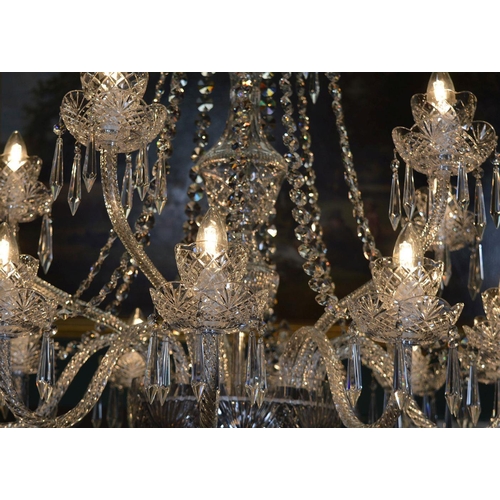 175 - LARGE IRISH CRYSTAL CHANDELIER