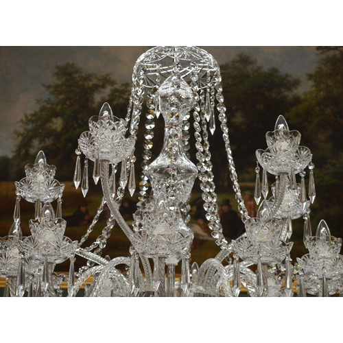 175 - LARGE IRISH CRYSTAL CHANDELIER