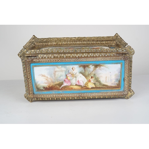 178 - 19TH-CENTURY ORMOLU AND SÈVRES JEWELLERY BOX