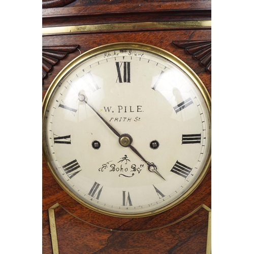 1 - REGENCY ROSEWOOD CASED BRACKET CLOCK