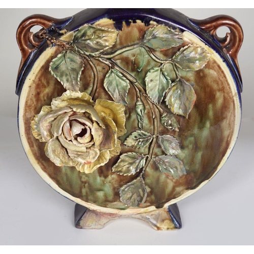 21 - 19TH-CENTURY MAJOLICA VASE