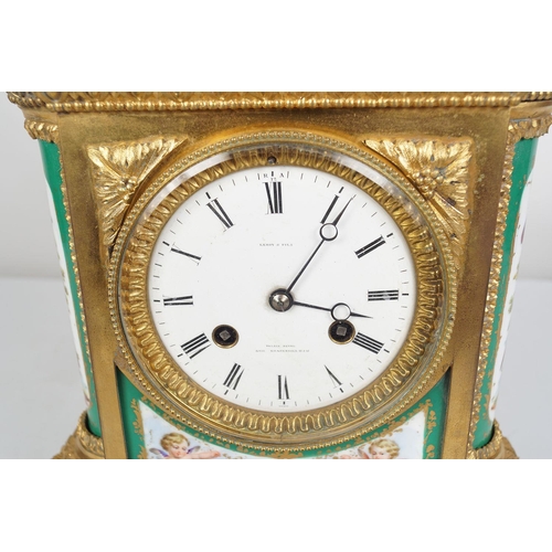 213 - 19TH-CENTURY FRENCH ORMOLU AND SÈVRES CLOCK