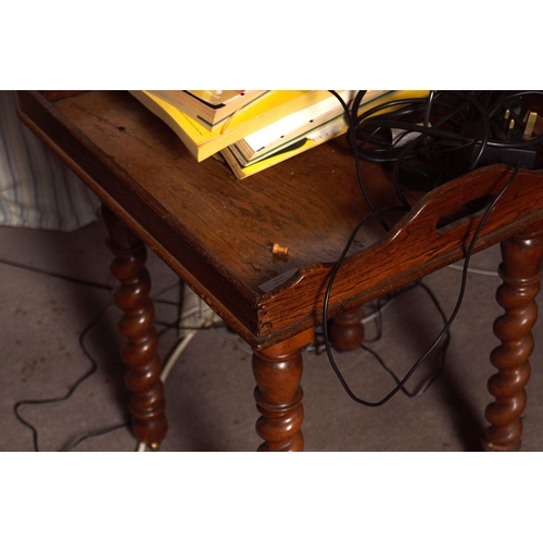 222 - 19TH-CENTURY MAHOGANY TRAY ON STAND