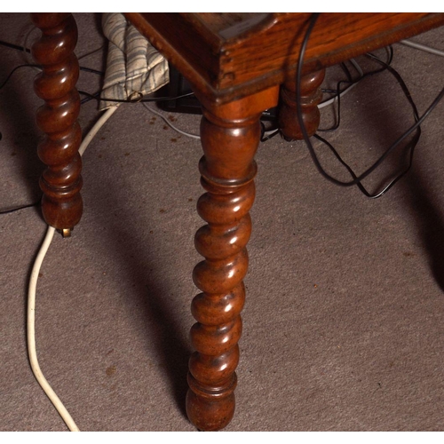 222 - 19TH-CENTURY MAHOGANY TRAY ON STAND