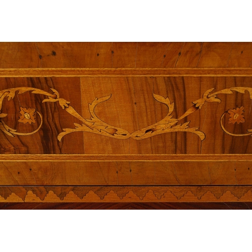 342 - PAIR OF 19TH-CENTURY WALNUT & MARQUETRY CHESTS