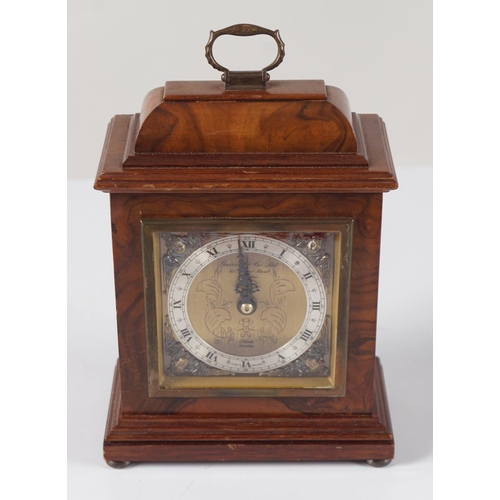 35 - ELLIOTT WALNUT CASED BRACKET CLOCK