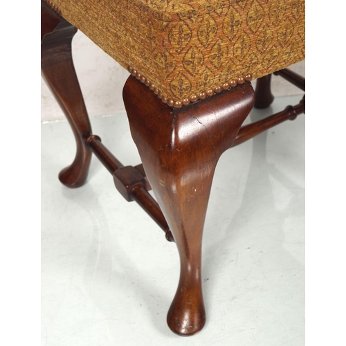 357 - PAIR GEORGE II STYLE WALNUT STOOLS