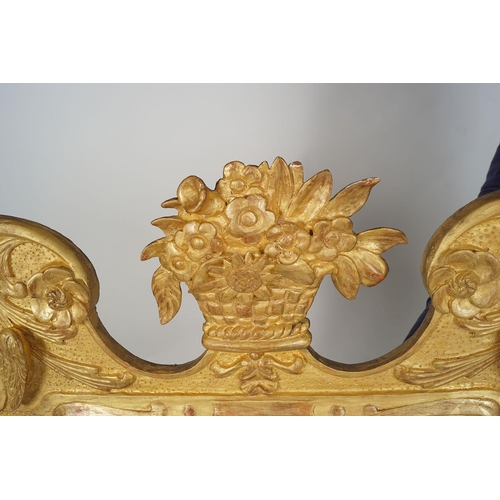 363 - IRISH GEORGE II STYLE CARVED GILTWOOD PIER MIRROR