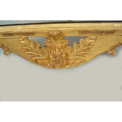 363 - IRISH GEORGE II STYLE CARVED GILTWOOD PIER MIRROR