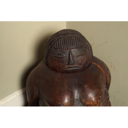 37 - JAPANESE CARVED WOOD SCULPTURE