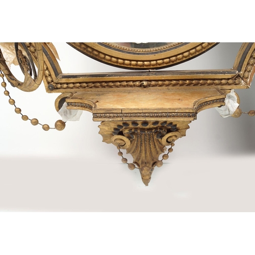 372 - 19TH-CENTURY GILT GIRANDOLE MIRROR