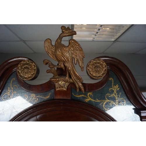 375 - GEORGE III MAHOGANY & INLAID LONGCASE CLOCK