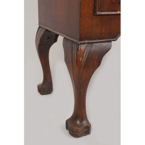 387 - PAIR GEORGE II STYLE WALNUT CHESTS