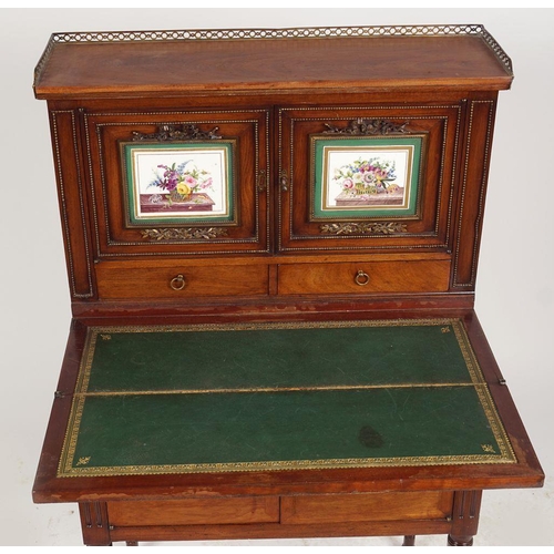 405 - 19TH-CENTURY SÈVRES FRUITWOOD BONHEUR DU JOUR