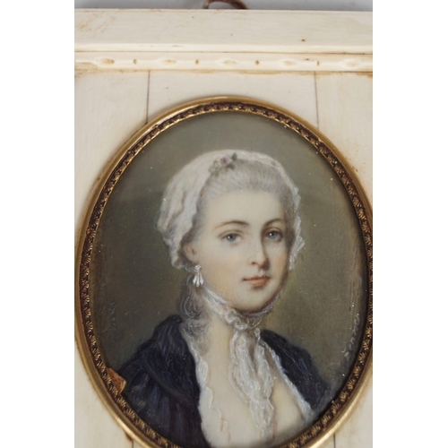 406 - PAIR 19TH-CENTURY PORTRAIT MINIATURES