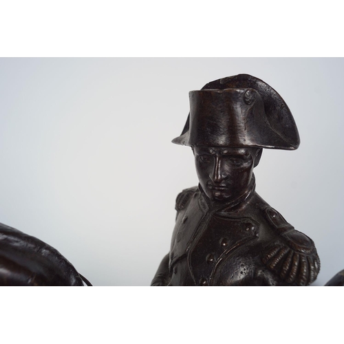 407 - 19TH-CENTURY BRONZE SCULPTURE OF NAPOLEON