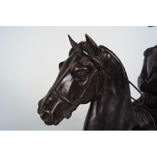 407 - 19TH-CENTURY BRONZE SCULPTURE OF NAPOLEON