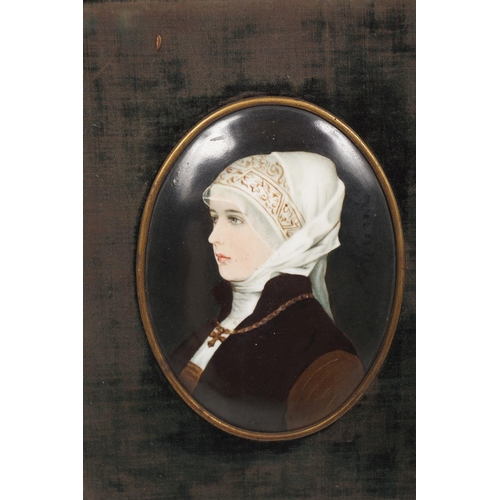 409 - 19TH-CENTURY CARL KNOLL PORCELAIN PLAQUE