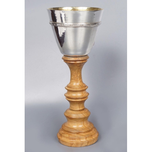 41 - WITHDRAWN TRAVELLING SILVER-PLATED CHALICE