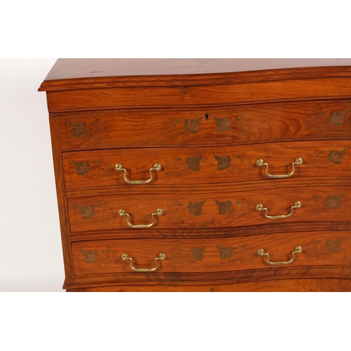 438 - SMALL EDWARDIAN INLAID CHEST