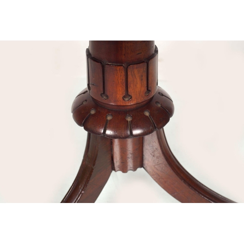 44 - REGENCY MAHOGANY REVOLVING PIANO STOOL